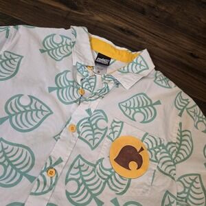 Animal Crossing Tom Nook  Aloha Shirt Green Size S Shirt Halloween Costume